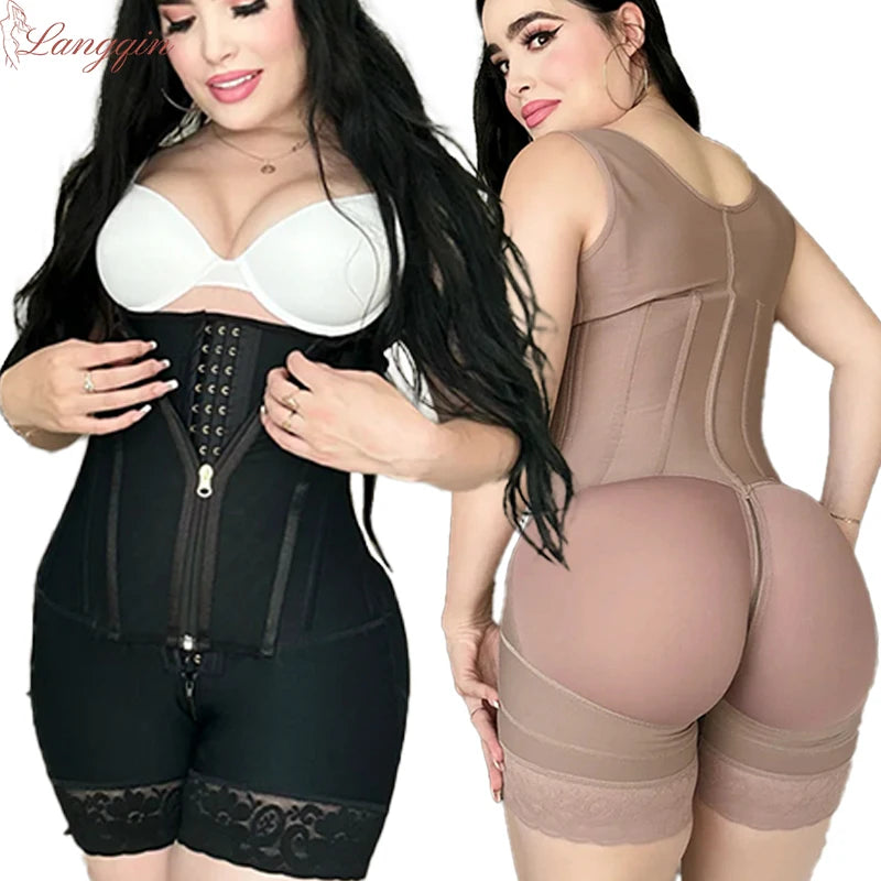 Women High Compression Girdle Shaper Postpartum Belly flat Sheath Waist Trainer Colombia Abdomen Control Shapewear