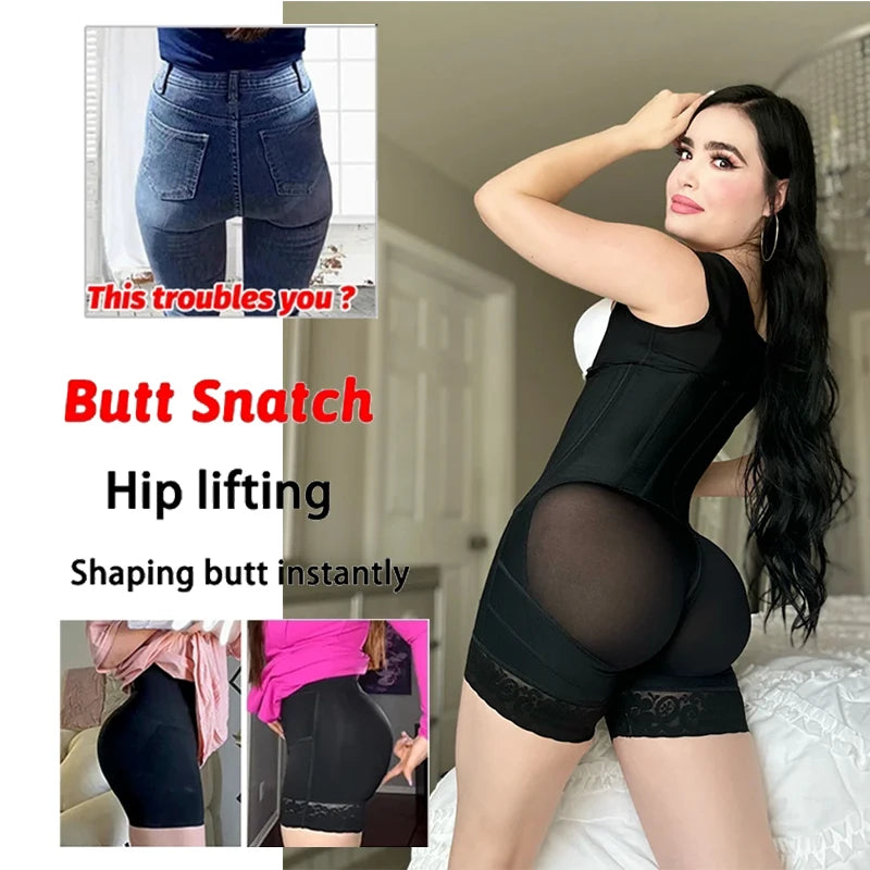Women High Compression Girdle Shaper Postpartum Belly flat Sheath Waist Trainer Colombia Abdomen Control Shapewear