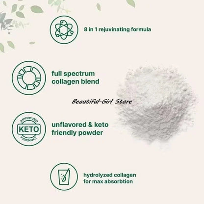 New 453G Multi Collagen Peptide Powder Tightens Skin Antiwrinkle Firmness Elasticity Moisturizes Skin Gifts