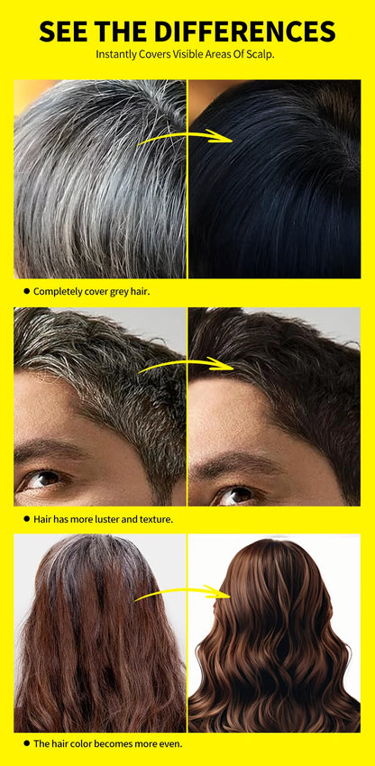 Hair Color Stick For Men & Women Quickly Covers Gray White Hair Concealer Waterproof Hairline Instant Covering Hair Dye Stick