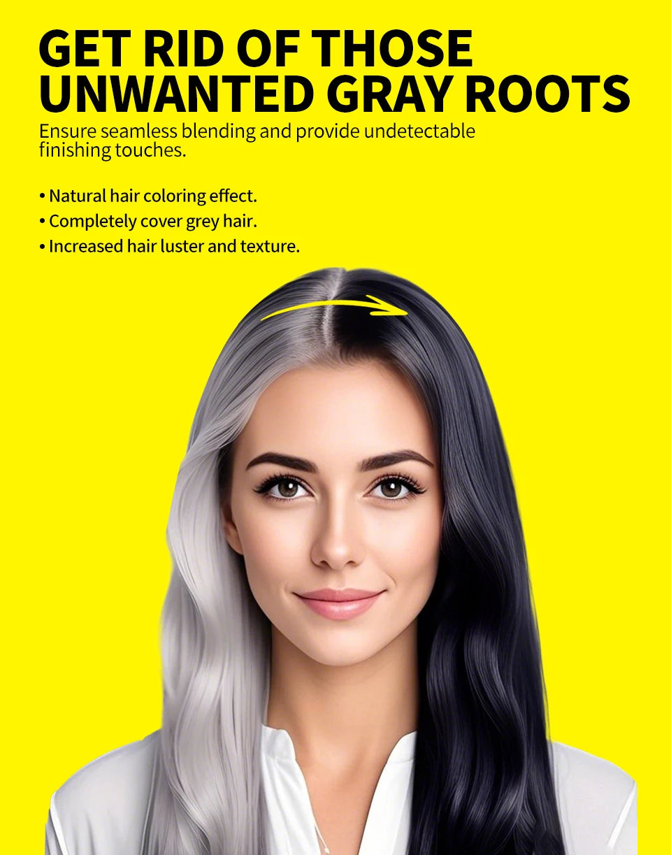 Hair Color Stick For Men & Women Quickly Covers Gray White Hair Concealer Waterproof Hairline Instant Covering Hair Dye Stick
