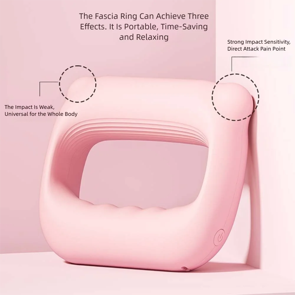 Portable Percussion Fascia Ring USB Charging Massage Belt Vibrating Neck Membrane Massage Relaxation Shoulder Massage