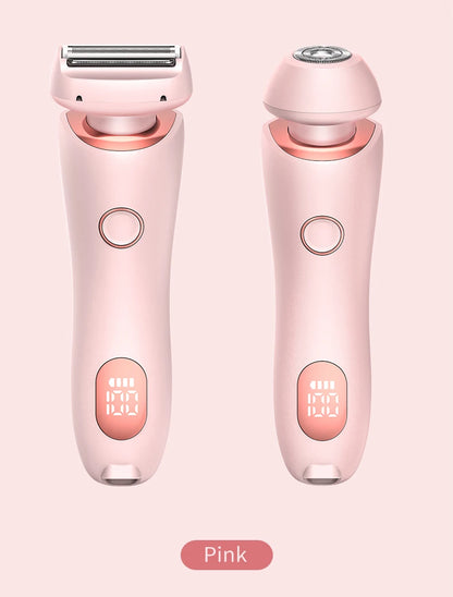 Portable Waterproof 2 In 1 Painless Shaving Knife Lady Private Part Hair Shaver Trimmer Epilator Bikini Trimmer Electric Razors