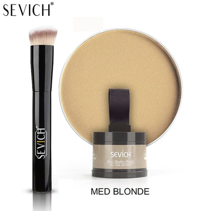 SEVICH Hairline Shadow Powder With Brush Water Sweat Resistant Hair Loss Concealer Bald Spot Concealing Hair Powder Women Men
