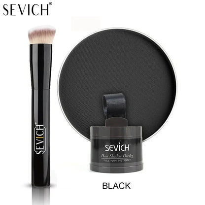 SEVICH Hairline Shadow Powder With Brush Water Sweat Resistant Hair Loss Concealer Bald Spot Concealing Hair Powder Women Men